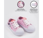 ZAPATILLA LONETA SUELA PVC CORDONES MINNIE