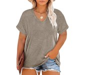 Plus Size T Shirt for Women Graphic Tees Short Sleeve Floral Print Loose Fit Summer Casual Tops 1XL-5XL
