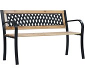 vidaXL Banco de jardín de madera 120 cm