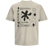 JACK&JONES 12270863 JJWYATT TEE SS CREW NECK LN Hombre Camiseta Top Polo TS 29266