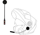1pcs Bluetooth 5.3 Motorcycle Helmet Headset One Horn Moto Headphone Wireless Stereo Earphone Speaker Handsfree Helmet Headset