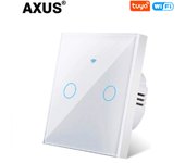 Wifi Smart Light Switch EU 86 Glass Screen Touch Panel Voice Control Wireless Wall Switches with Alexa Google Home 1/2/3Gang