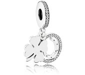 Pandora Primavera Joyería Charm Día de la Suerte 792089CZ , para Mujer