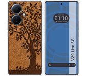 Funda Silicona para Vivo V29 Lite 5G diseño Cuero 03 Dibujos