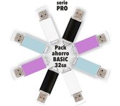 TECH ONE TECH PACK AHORRO 12 PENDRIVES 32GB USB 2.0 + 2 AURICULARES