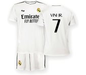 Real Madrid Vini JR. 7 Vinicius Conjunto Niño Camiseta y Pantalón Primera Equipación de la Temporada 24/25 1VIN2425T