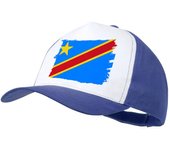 MERCHANDMANIA GORRA COLOR bandera república democrática del congo pais color cap