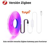 Smart Zigbee USB LED Lights Tuya WiFi RGB LED Strip DC5V COB Tape Ribbon Smart LED TV Back Lighting Work With Alexa Google Home