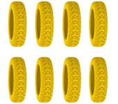 8pcs Travel Luggage Caster Shoes Silicone Suitcase Wheels Protection Cover Reduce Noise Trolley Box Casters Cover