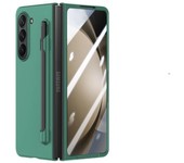 Solid Color Phone Case for Samsung Galaxy Z Fold 6 3 4 5 PC Hard Shell Protection Protective Film with S Pen Fold4 Fold5 Cover