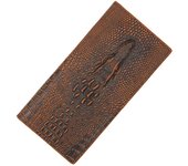 Cartera larga de mano con estampado de cocodrilo para hombre, nueva cartera con bisagra.