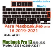Compatible with MacBook Pro 13 Keyboard Cover A2289/A2338/A2251&MacBook Pro 16 Keyboard Cover A2141 Thin Protector for Touch Bar