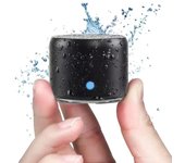 Mini altavoz Bluetooth portátil con graves mejorados y sonido de alta definición, diseño portátil para iPhone, iPad, Nexus, portátiles y más,regalo de Navidad(Negro)