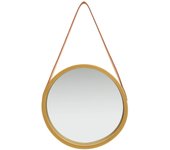 Espejo de maquillaje con Correa Dorado 40 cm