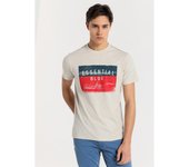 LOIS JEANS - Camiseta de manga corta con grafica blue