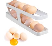 Dispensador de huevos, refrigerador, estante para rollos de huevo, refrigerador, estante de almacenamiento de huevos de doble capa, refrigerador, encimera de cocina, capacidad para 12-14 huevos