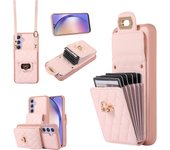 Luxury Case Multi Card Slot Leather Texture Back  For Samsung Galaxy S23 22 21 24 21 20 FE Ultra Plus A12 13 14 34 52 53 54Cover