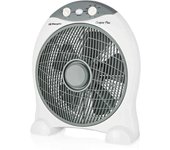 Orbegozo box fan bf 1030 ventilador portatil refrescante - potente motor de 45w - temporizador de 2h - silencioso y compacto