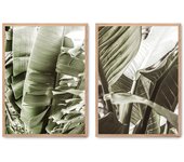 Set de 2 cuadros calidad premium con marco de madera - 30x40 cm o 50x70 cm - POSTER LAB