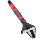 Llave ajustable de gran apertura, multifuncional, boca viva, llave multiusos, mano de baño, herramienta de tablero grande, mango de goma, llave viva de gran apertura, 6 pulgadas, 1 ud.