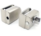 Lock Glass Door Lock For 8-12mm Frameless Double Swing Or Sliding Toughened Glass Door Glass Door Lock Silver Lock Set