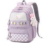Mochila escolar Niña Niño Adolescente Mochila Escolar Bolsas Impermeable Nylon Muchos Compartimentos