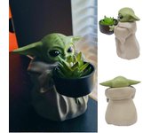 Maceta de Baby Yoda para suculentes, decoración de Jardín y Hogar