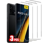 1-5Pcs Screen Protector For Poco X6 X5 X4 X3 NFC M6 M5 M4 Pro 5G Tempered Glass For F6 F5 F3 F4 GT Pro C65 C40 Protective Glass