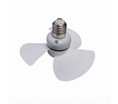Ventilador De Techo Pequeño Con Luz E27 Control Remoto Fuerte Corriente De Aire Silencioso 6,3