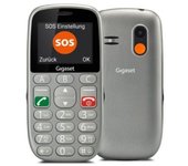 Teléfono Móvil Gigaset GL390 para Personas Mayores/ Gris