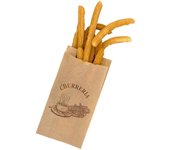BALSAT | Bolsa para churreria, Bolsas Kraft Para churrerias | Antigrasa Kraft (100, 23+7x39 - Marrón Kraft)