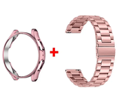 Band+Case for Samsung Galaxy Watch 6 5 4 44mm 40mm Classic 46mm 42mm Stainless Steel Bracelet Galaxy Watch 3 5 Pro 41 45mm Strap