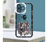 Korean Girl Group TWICE Apple Case For iPhone 15 14 13 12 11 Mini XS XR X Pro MAX 8 7 6 Plus SE Angel Eyes Transparent