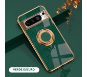 Radium Eelectroplate Phone Case for Google Pixel 9 8A 8 7A 7 6A 5A Pro Silicone Ring Stand Holder for Google Pixel Fold Cover