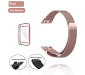 Metal Strap For Huawei Band 6 7 Band With TPU Case Screen Protector Soft Film Honor 6 Bracelet Milanese Magnetic Loop Watchband