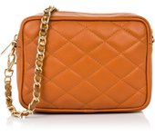 Firenze Artegiani. Cleopatra Bolso bandolera Mujer. Piel auténtica Sauvage Acolchado. Made in Italy. Vera Pelle Italiana.