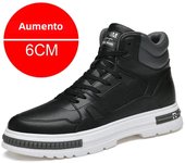 Elevator shoes for man height increase 8cm 2024 Luxury Brand sneaker Genuine Leather Men's Hidden Heels Casual Shoe Heights