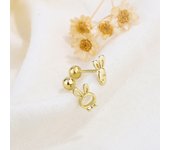 New Fashion Tibetan Piercing Stud Crystal Ear Studs Helix Cartilage Earring for Women Gold Color Girls Piercing Jewelry Gift
