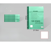 Pack de 500 hojas de recambio para archivador para vuelta al cole y estudio. A4 hojas de cuadricula, hojas de rayas y hojas blancas
