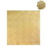 50-200pcs Gold Embossed Heart Stickers Envelope Seal Wax Looking Labels Wedding Party Invitation Card Christmas Gift Decoration
