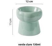Cat High Foot Ceramics Bowls Small Medium Dog Food Water Feeder Pet Drinking Eating Dishes Cats Puppy Elevated Feeding Bowl