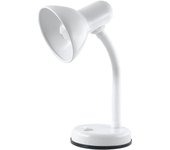 Lámpara de escritorio Lexi con cuello flexible versátil - Interruptor de encendido y apagado integrado - Altura aproximada de 34 cm - L958WH - Blanco diamante