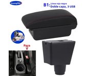 For Renault Logan 2 Armrest Box For Dacia Logan 2 dokker Renault Sandero 2 Car Armrest Storage Box Interior Retrofit Accessories