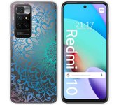Funda Silicona Transparente para Xiaomi Redmi 10 (2021/2022) diseño Mandala Dibujos