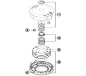 Orework Adaptador de Cabeza Desbrozadora Tecomec Easy Work Ø109 Ø130 Mm M10 X 1 LHF - Herramientas de Jardinería