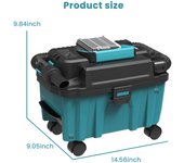 Adecuado para aspiradora doméstica Makita recargable de iones de litio sin escobillas de alta potencia en seco y húmedo para coches