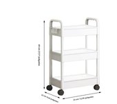 Bookshelf Storage Trolley Mobile Kitchen Organizer Cart with Wheels Save Space Household Shelves Bedroom Snacks Storage Rack