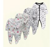 Boy Romper 100% Cotton Polka Dot Newborn Baby Girls Clothes Full Sleeve Summer Jumpsuit 0-12 months Baby Playsuit Baby Clothing