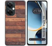 Funda Silicona para Oneplus Nord CE 3 Lite 5G diseño Madera 03 Dibujos