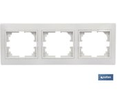 Marco 3 elementos horizontal blanco
